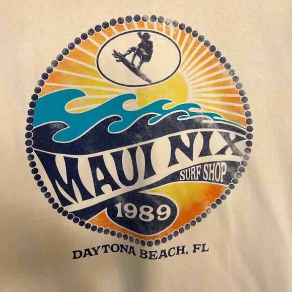 Comfort Colors Maui Nix 1989 Beige Tee Medium - Picture 1 of 6